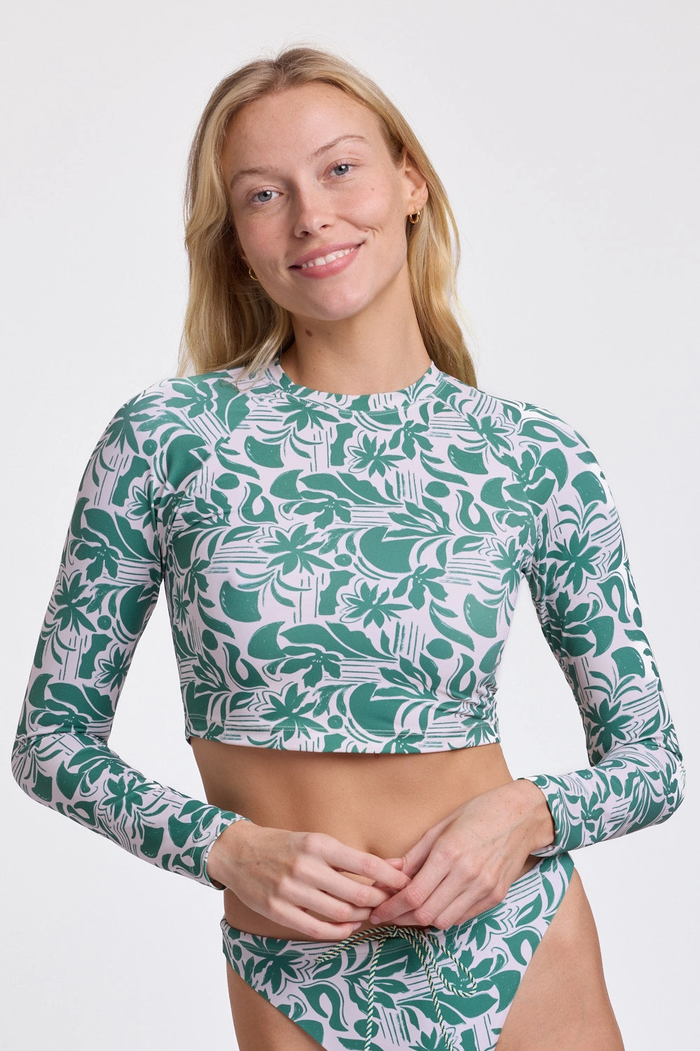 Moana Long Sleeved Crop Rashie - Vista