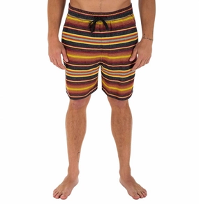 Modern Surf Poncho 19" Shorts In Black mens full coverage swimwear, stylish mens swim trunks