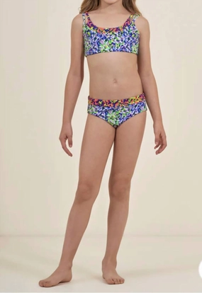 Monetliberty Dulcet Girls Bikini Set In Purple/multiple stylish teen girl swimsuits, teen girls swimwear sets