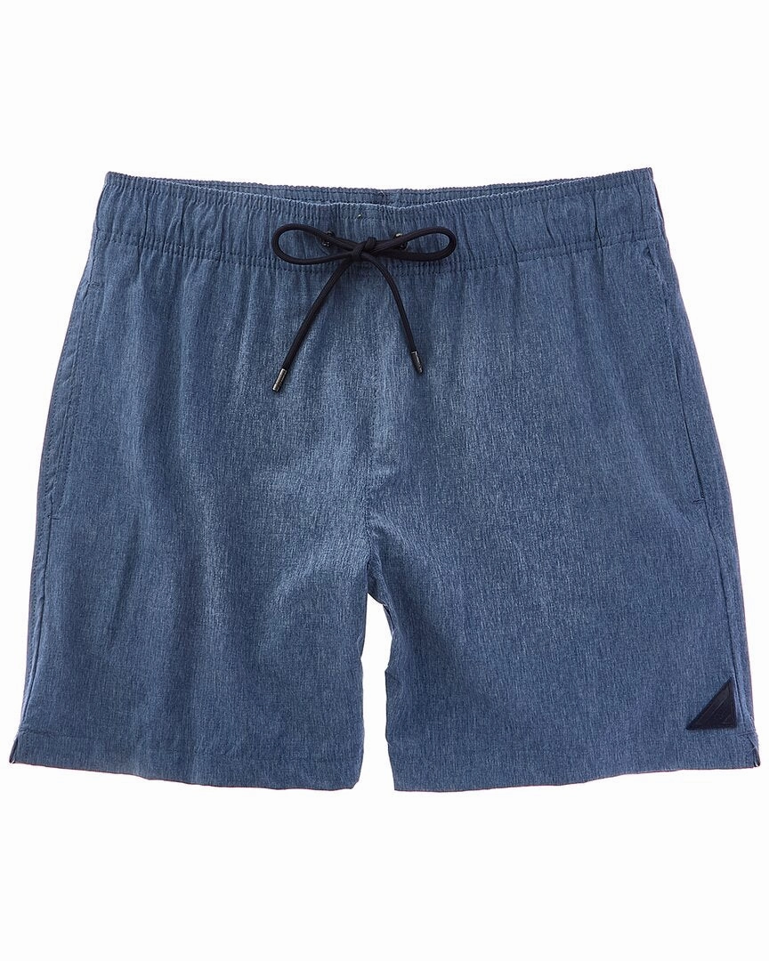 Mr. Swim Chambray Compression Swim Trunk mens full coverage swimwear, stylish mens swim trunks