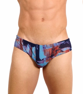 Mykonos Tan Through Deep Waist Swim Brief tan through swimwear men, mens breathable swimwear