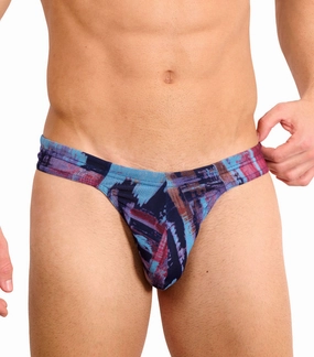Mykonos Tan Through Swim Thong tan through swimwear men, mens breathable swimwear