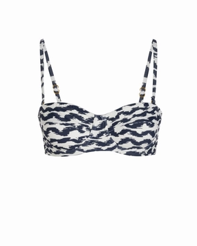 Nellie Top In Elysia Waves high waist swimwear women, swimsuit for women beachwear