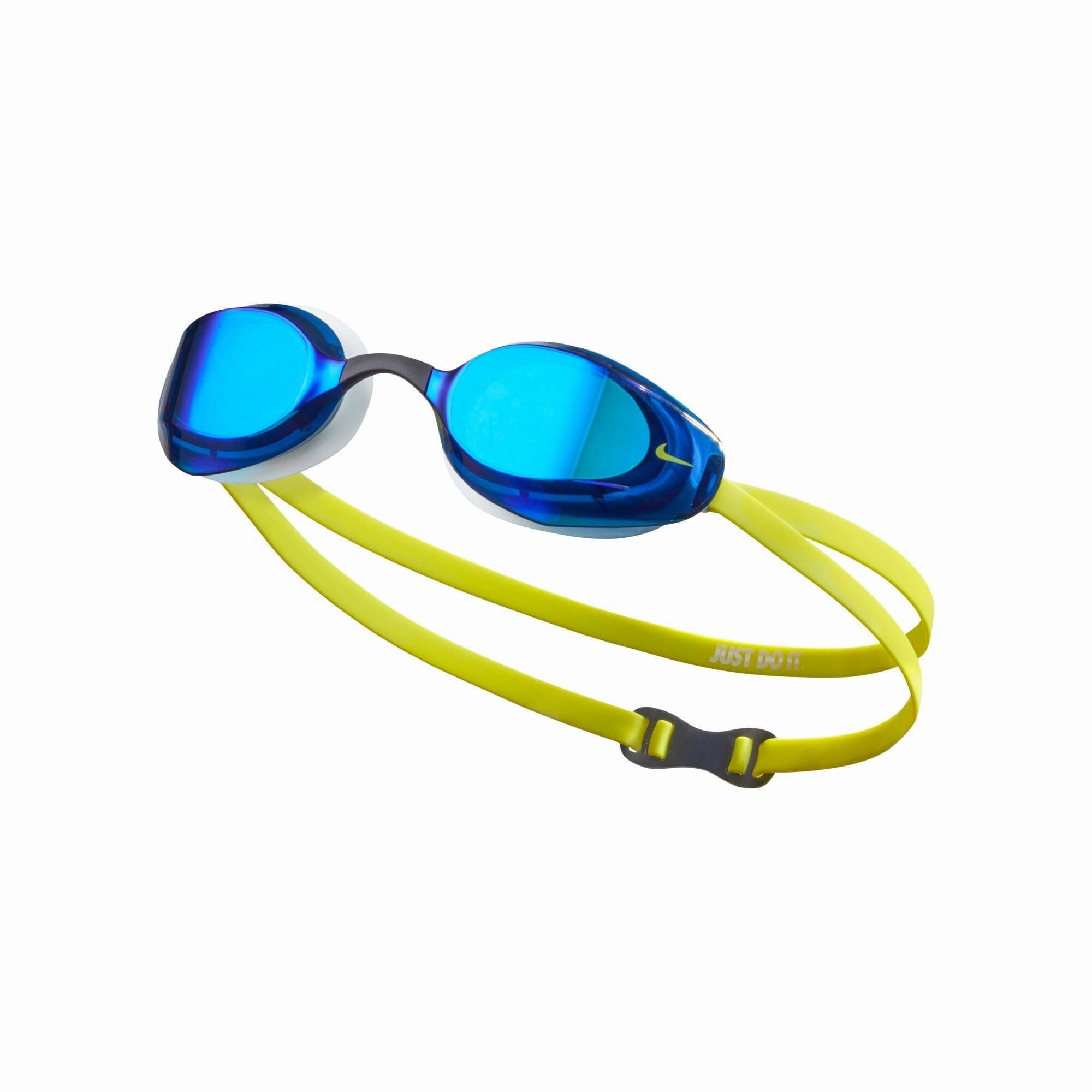Nike Vapor Goggles - Blue/Lime anti fog swim goggles, swim training goggles