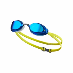 Nike Vapor Goggles - Blue/Lime anti fog swim goggles, swim training goggles