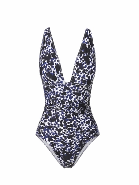 Niki One Piece Animal Dot high waist swimwear women, swimsuit for women beachwear