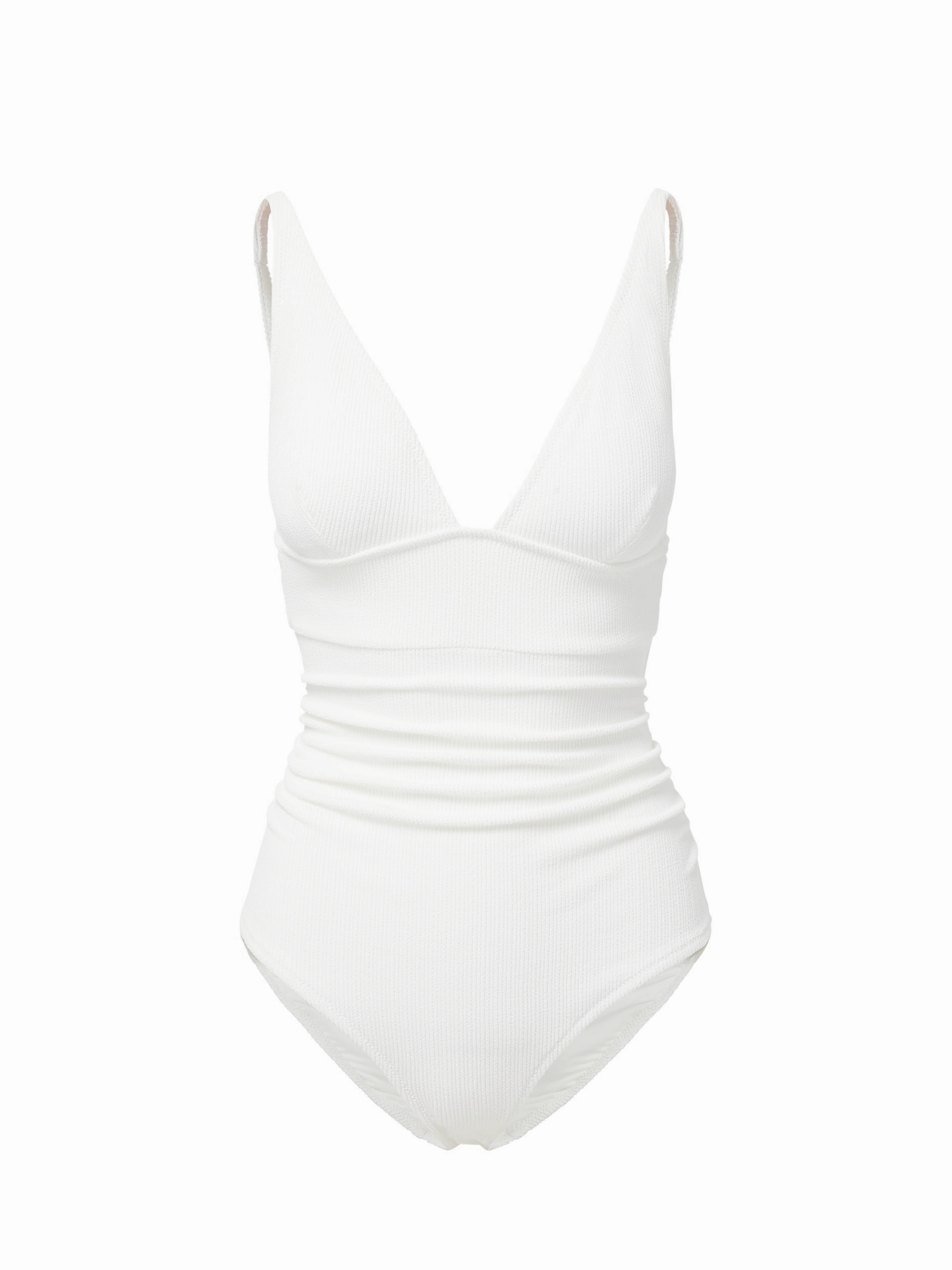 Niki One Piece Ivory Texture high waist swimwear women, swimsuit for women beachwear