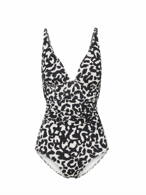 Niki One Piece Mia Leopard fashionable beach swimwear, modern womens bikinis