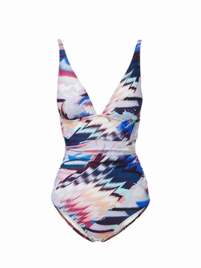Niki One Piece Mosaic high waist swimwear women, swimsuit for women beachwear