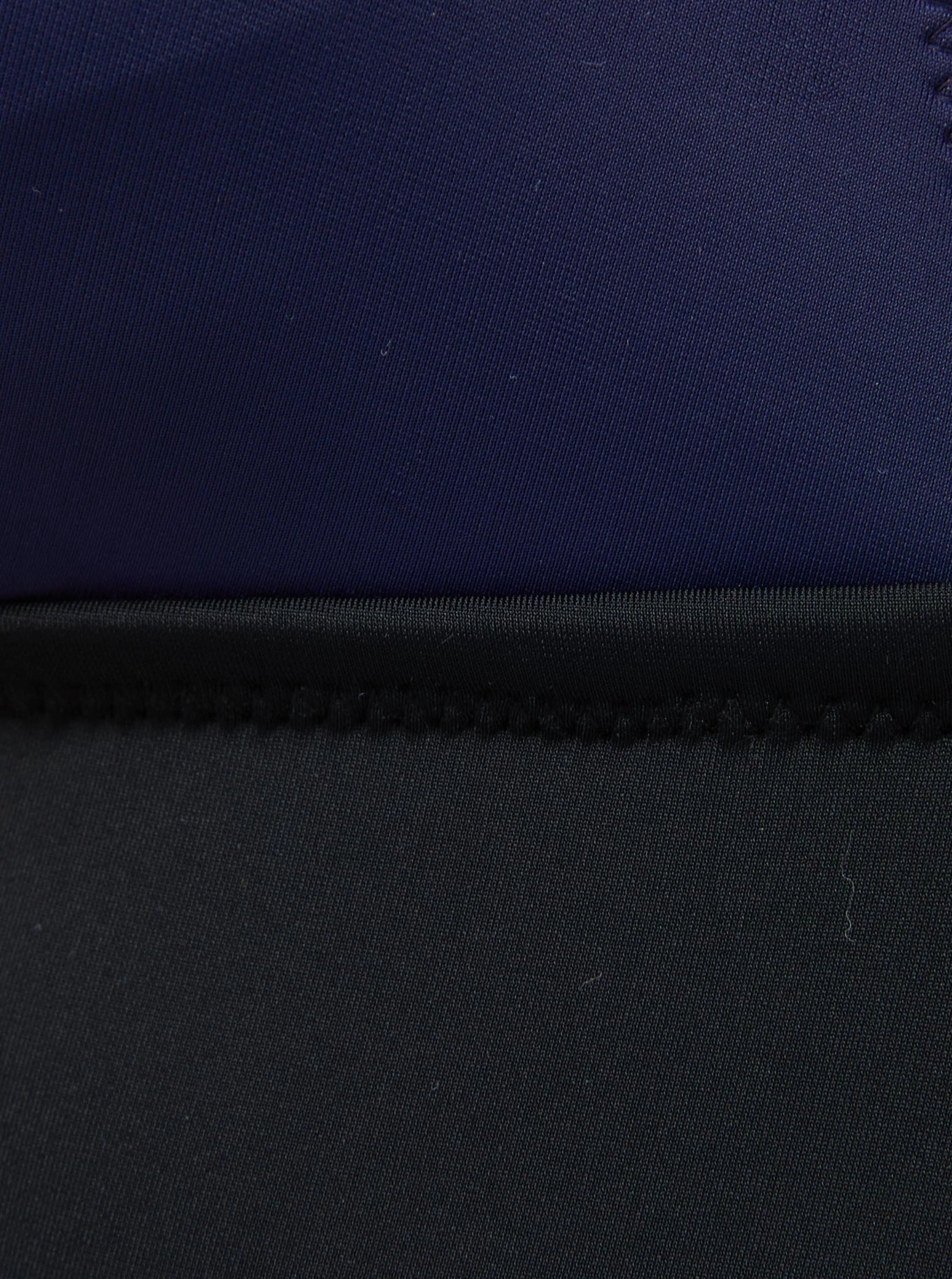 Niki One Piece Navy/Black Colorblock Satin