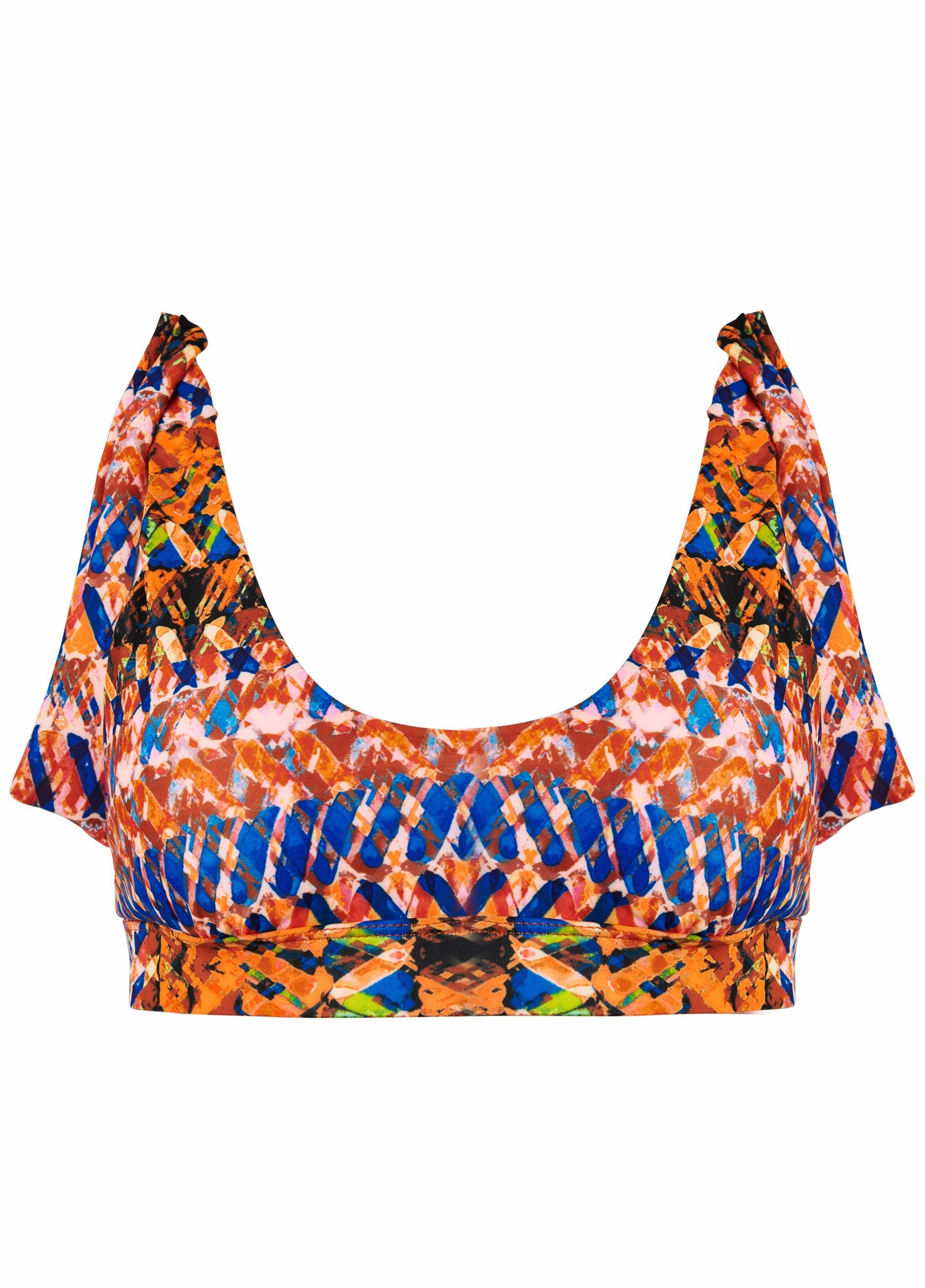 Nikki Bralette Top - Island Stripes