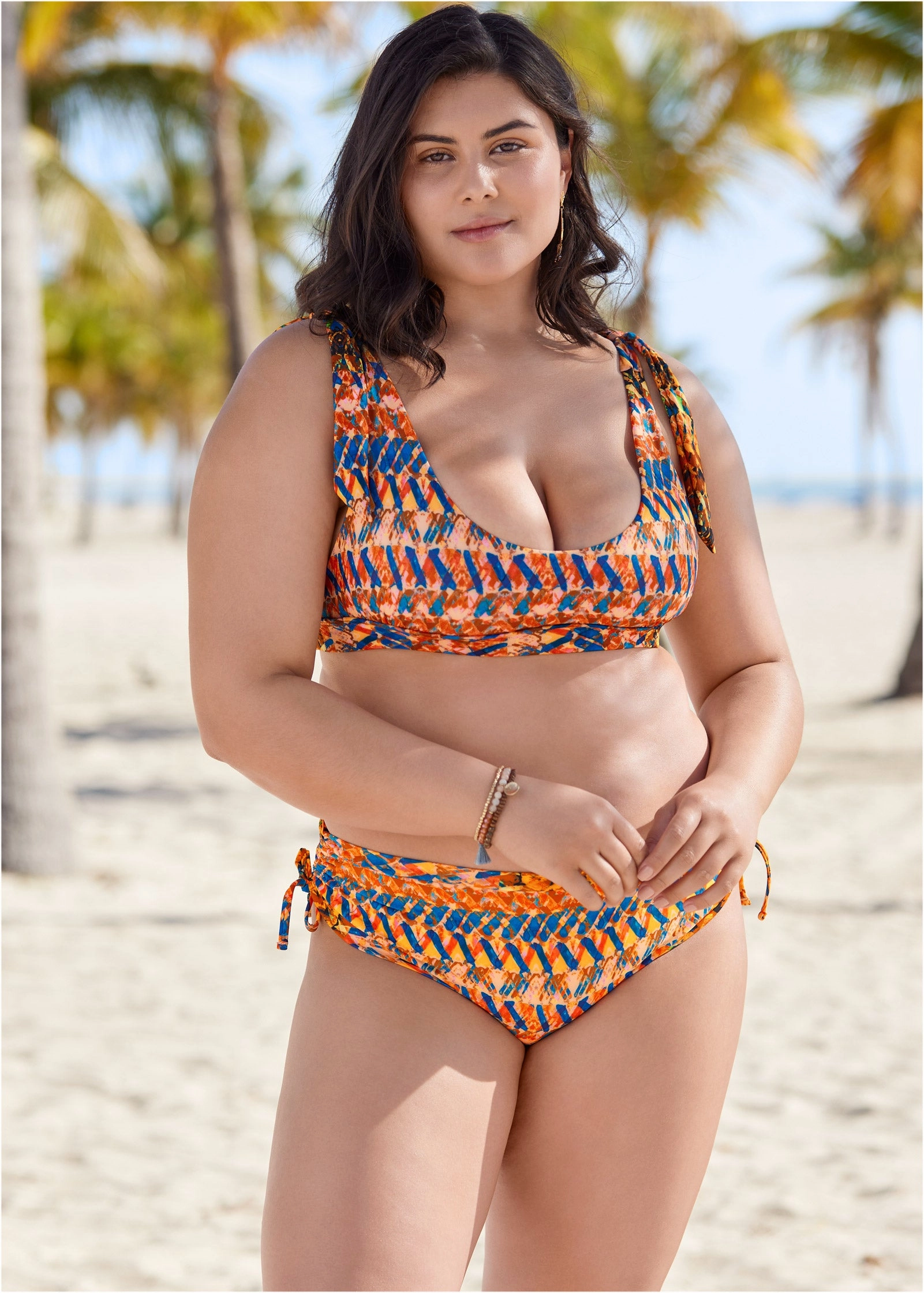 Nikki Bralette Top - Island Stripes