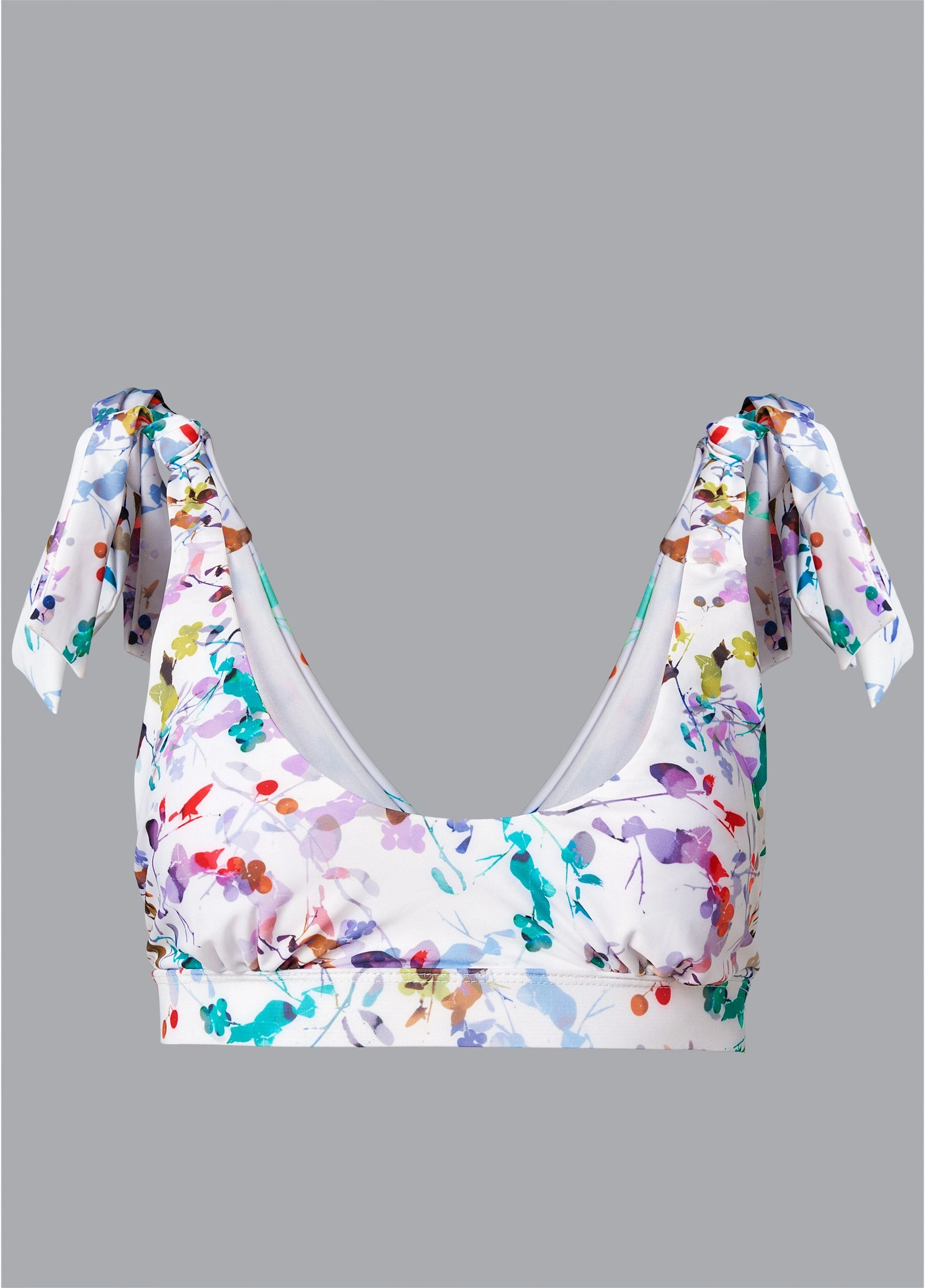 Nikki Bralette Top - Springtime Watercolors