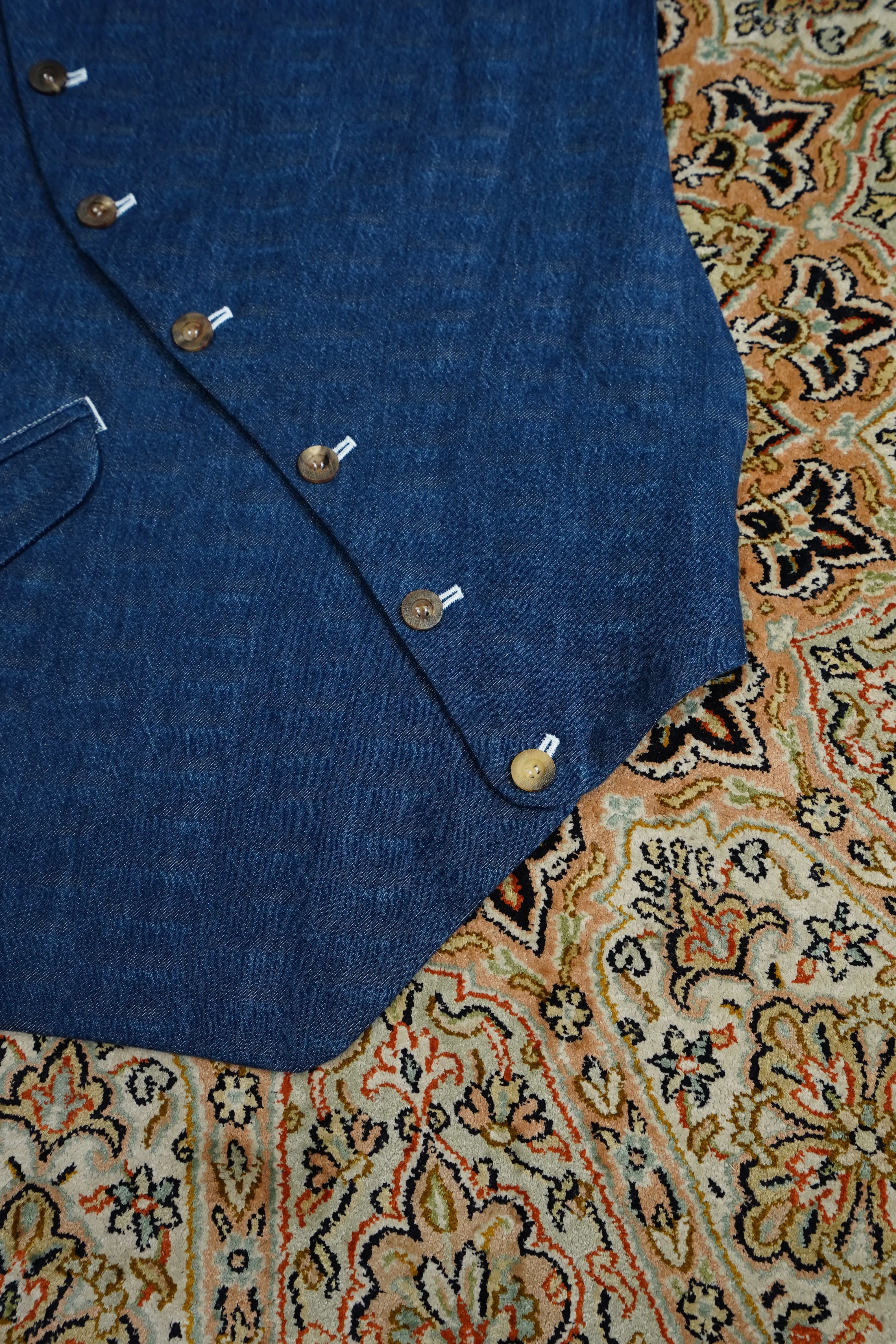 Nobuyuki Matsui Swimmy denim vest (Blue)