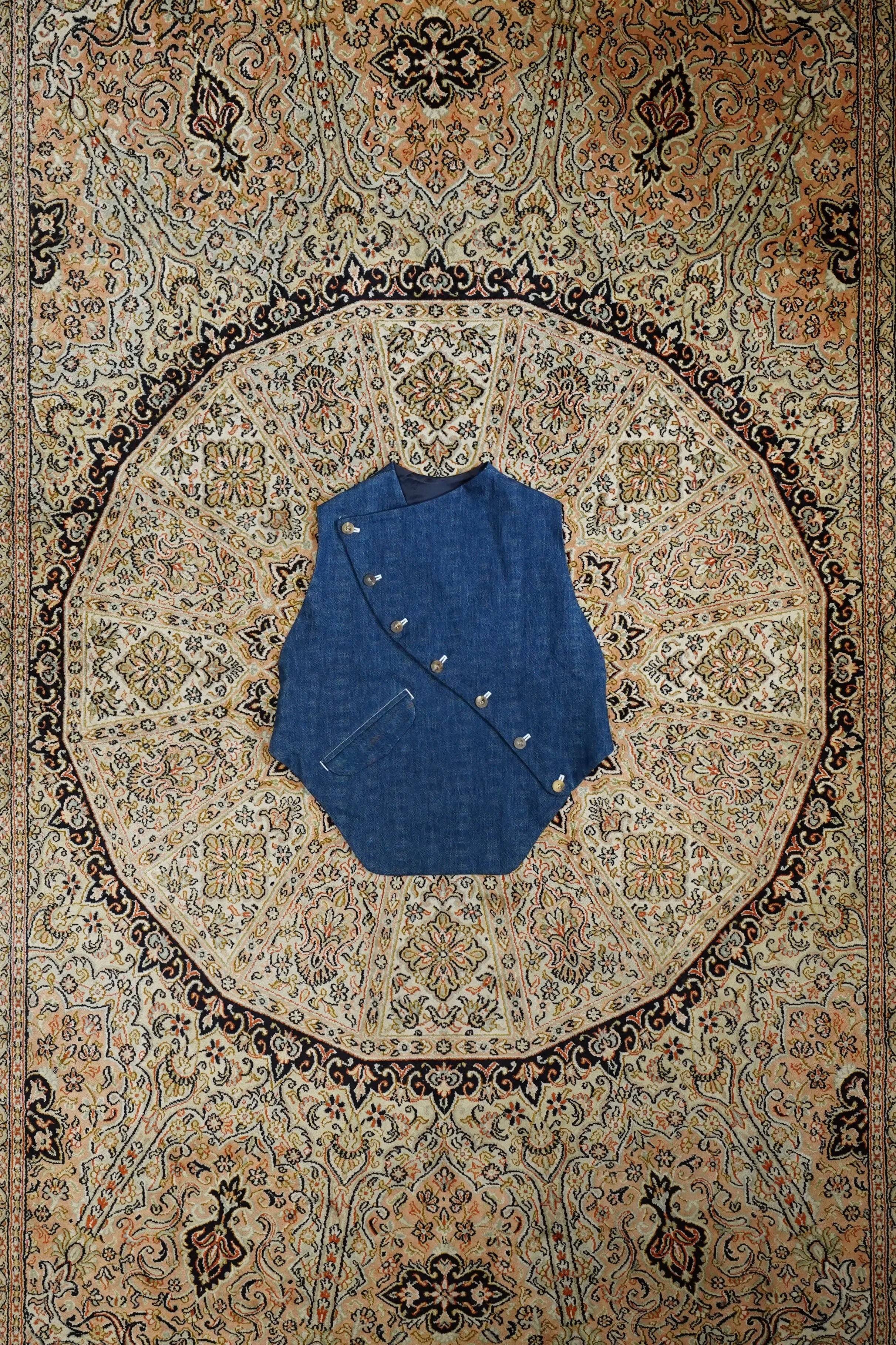 Nobuyuki Matsui Swimmy denim vest (Blue)