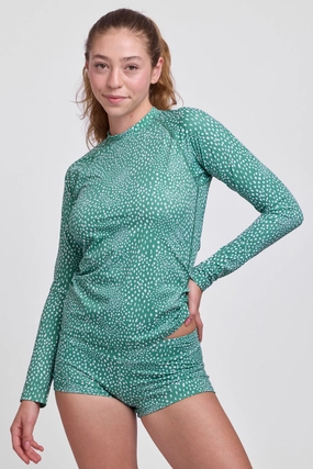 Noonan Long Sleeved Rashie - Tidal Wave all purpose swimwear, comfortable swimwear for everyone
