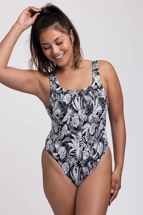 Nova Scotia Smocked Surf One Piece Swimsuit - Tropicana all types of swimwear, full coverage swimwear for all ages