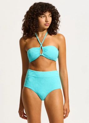 Oasis Diamond Wire Bandeau Bikini Top - Atoll push up bikinis women, sporty womens bikini sets