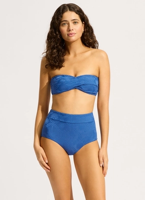 Oasis Twist Bandeau Bikini Top - Ultramarine affordable swimwear for women, chic swimsuits for women