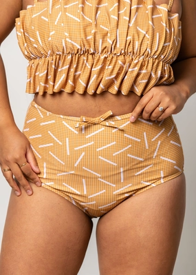 Off The Grid | Bow Bottoms elastic waistband swim bottoms, mix-and-match bikini bottoms