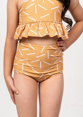 Off The Grid | Mini High-Waisted Bottoms cute girls swimsuits, stylish swimwear for girls