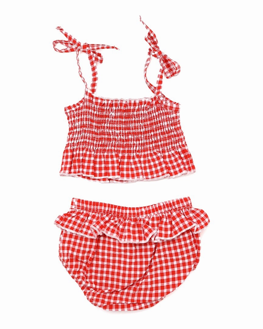 oh baby! Gingham Sunsuit Set
