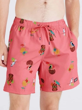 Oh Buoy 2N1 Cobalt 7" Swim Trunk Shorts men's boardshorts swimwear, long swim shorts for men