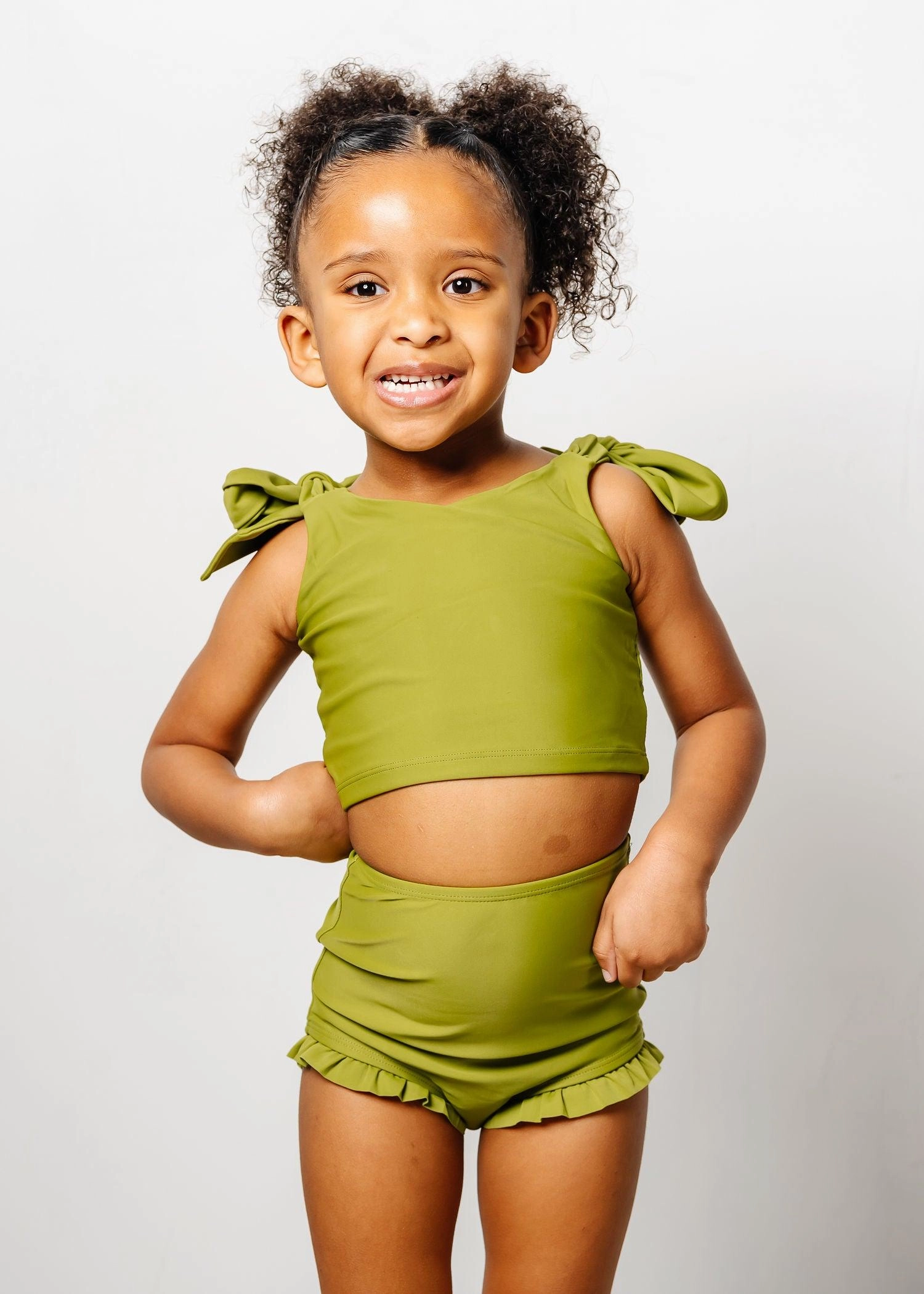 Olive Green | Mini All Ruffled Up Bottoms