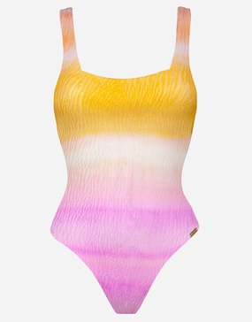 Ombre Flow Swimsuit - Gelato Hues womens resort swimwear, flattering one-piece swimsuits