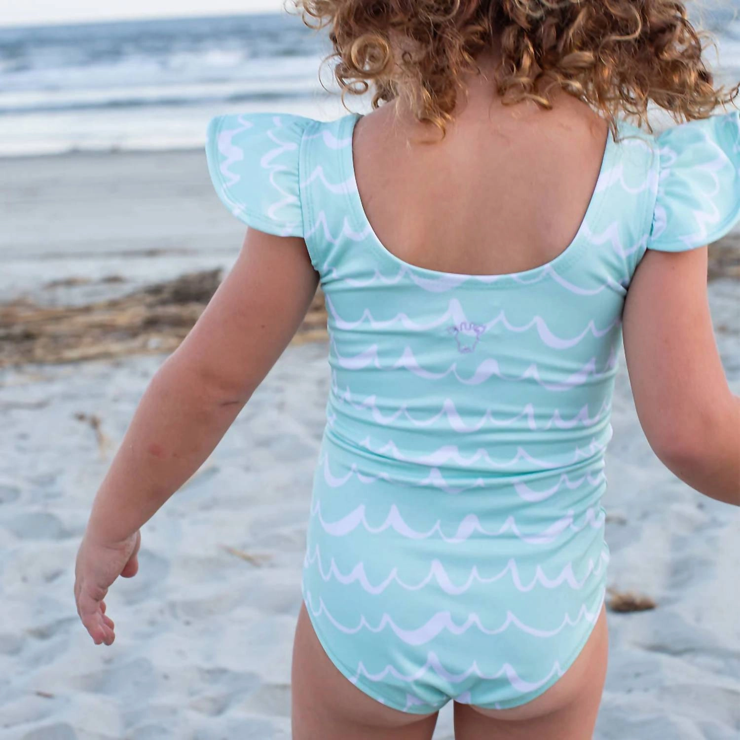 One Piece Bather In Wave