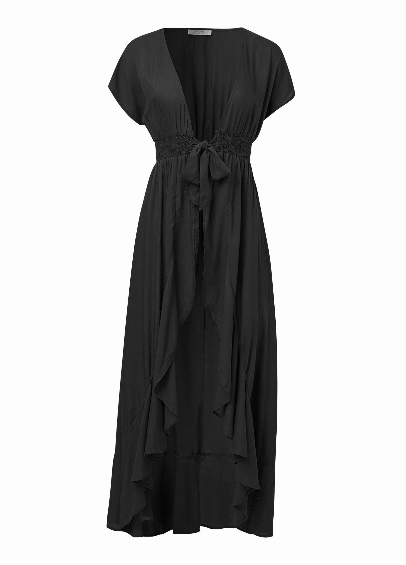 Open Cover-Up Dress - Black Beauty
