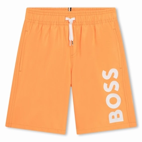 Orange Swim Shorts boys swimwear sets, boys swim trunks