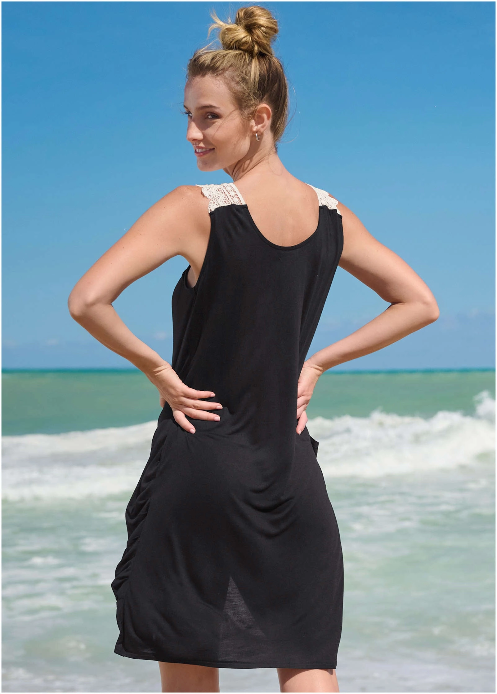 Overlay Cover-Up Dress - Black Beauty
