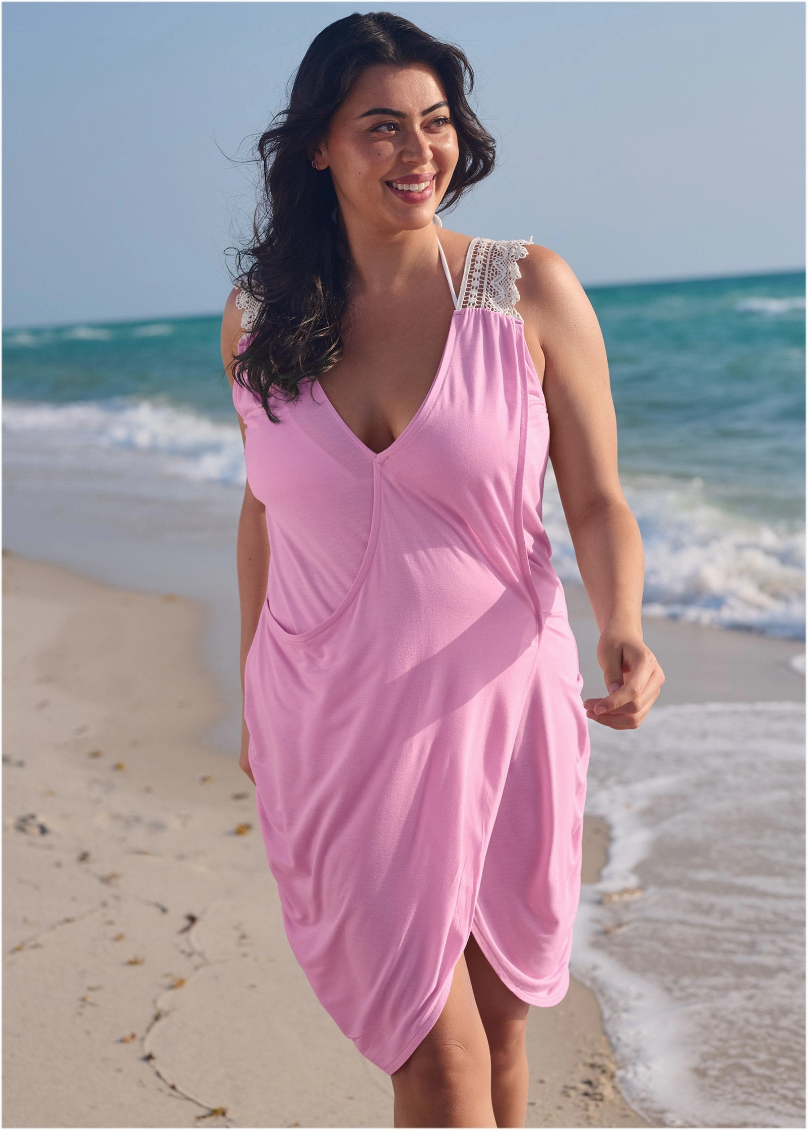 Overlay Cover-Up Dress - Pink Dreams