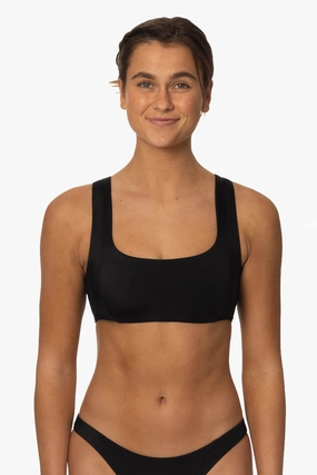Paige Bikini Top - Black all purpose swimwear, comfortable swimwear for everyone