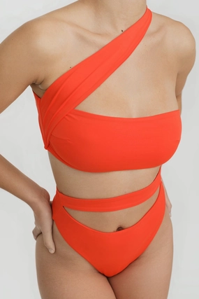 Paloma One Piece - Mango soft fabric swimwear women, resort swimwear for ladies