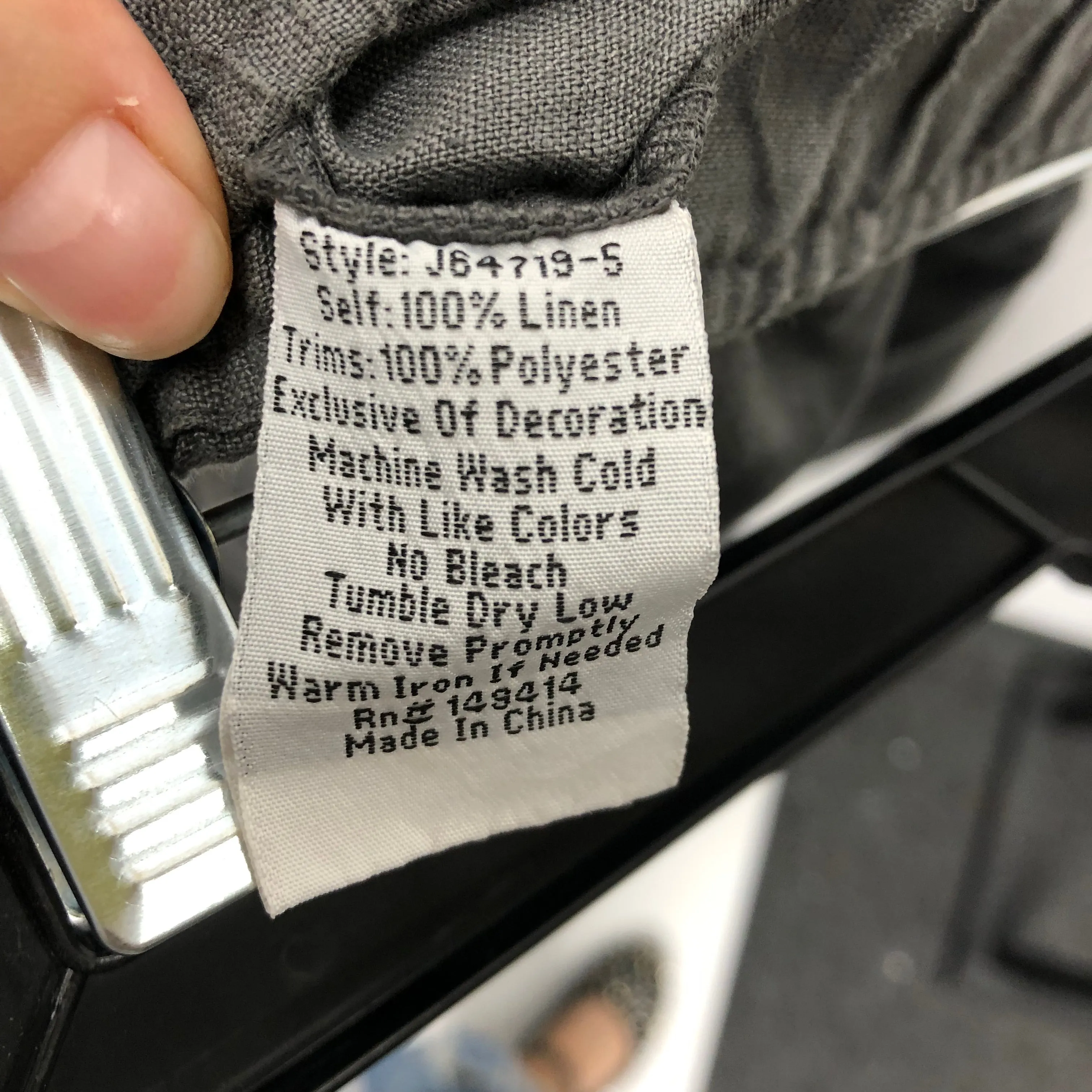 Pants Linen By Johnny Was In Grey, Size:S Johnny Was Clothing