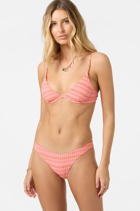 PARADISE PLAID ROCKLEY MEDIUM BOTTOMS classic women's swimwear, everyday swimwear for ladies