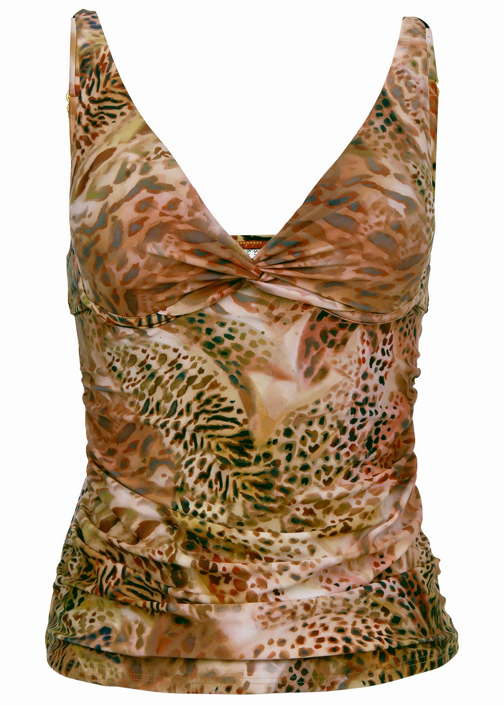 Paros Underwire Tankini - Leopard Lillies Small