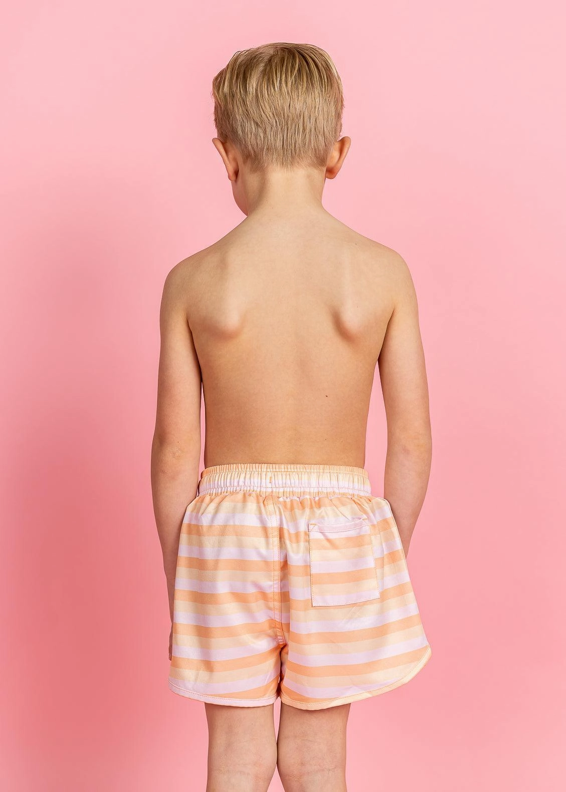 Peachy Stripe | Mini Retro Shorties