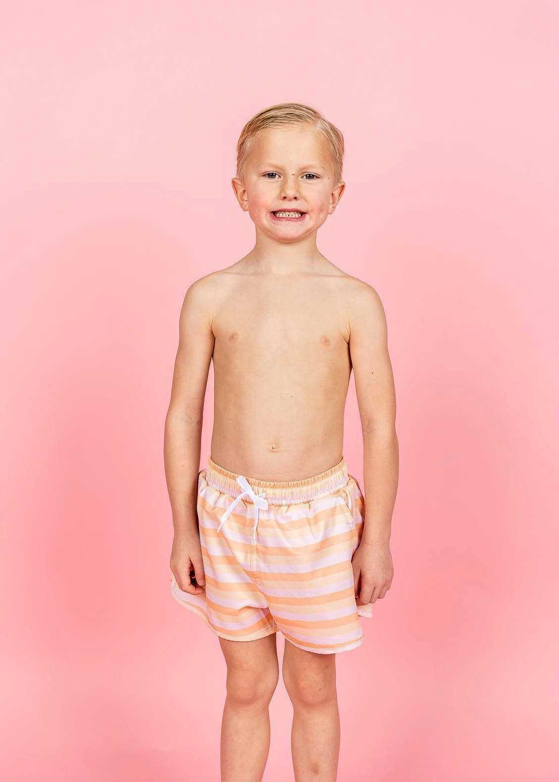 Peachy Stripe | Mini Retro Shorties