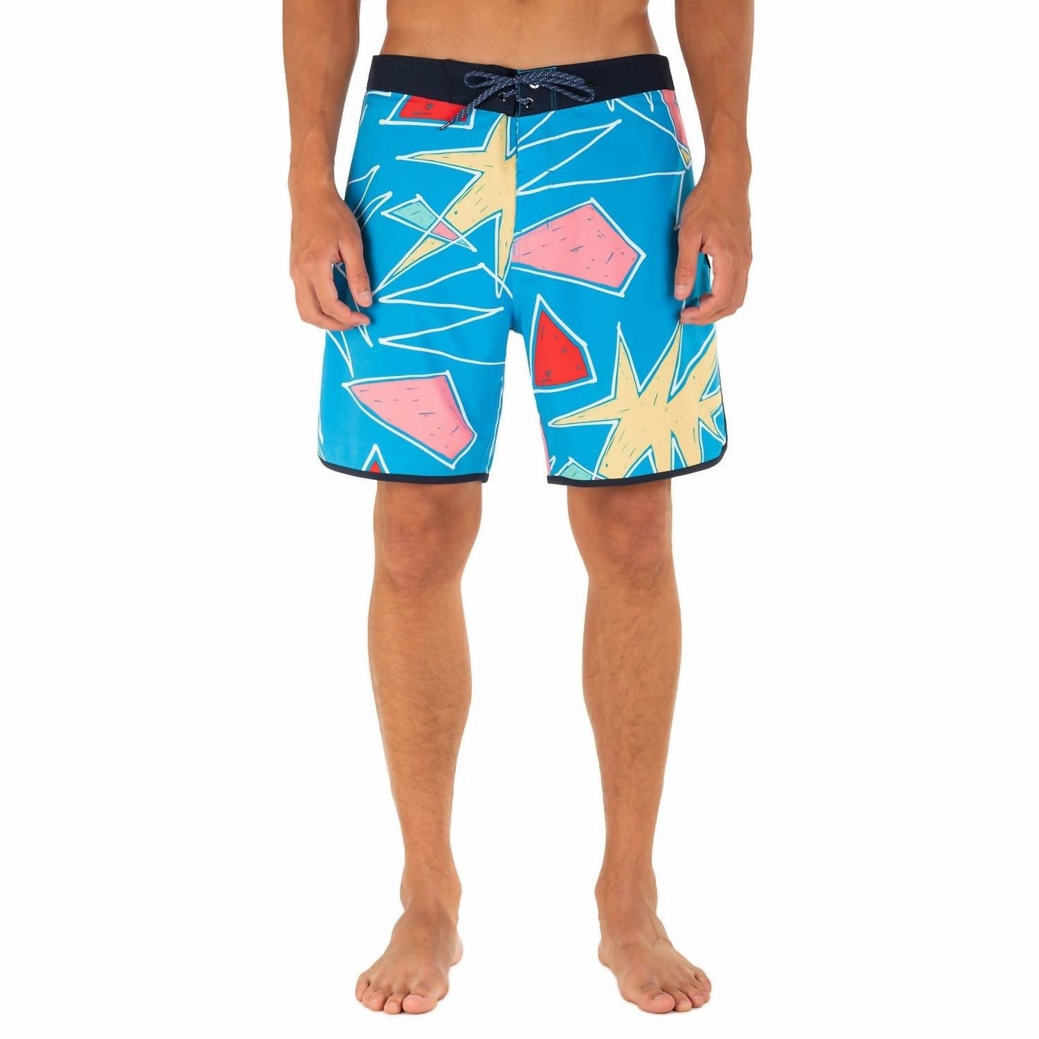 Phantom Morro 18 Short In Laser Blue mens beach swimwear, quick dry mens swimsuits