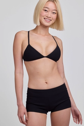 Piha Surf Short - Black all purpose swimwear, comfortable swimwear for everyone