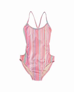 PilyQ Ayah Cutout One-Piece cute swimsuits for teen girls, modest teen swimwear