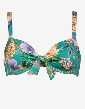 Pineapple Sea Underwired Bikini Top - Tropical Breeze full coverage swim tops, cute bikini tops