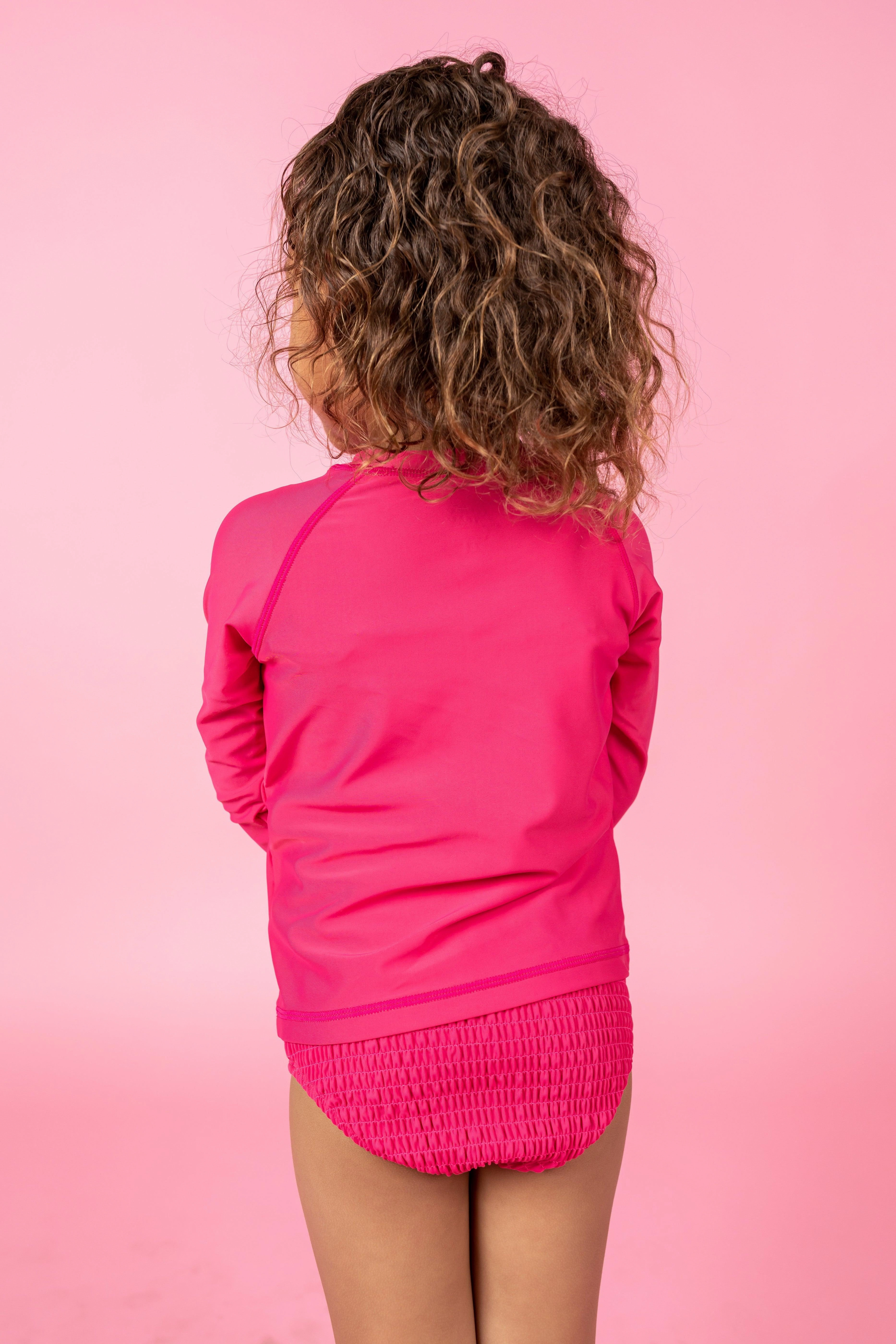 Pink Raspberry | Mini Rashguard Top (Unisex)