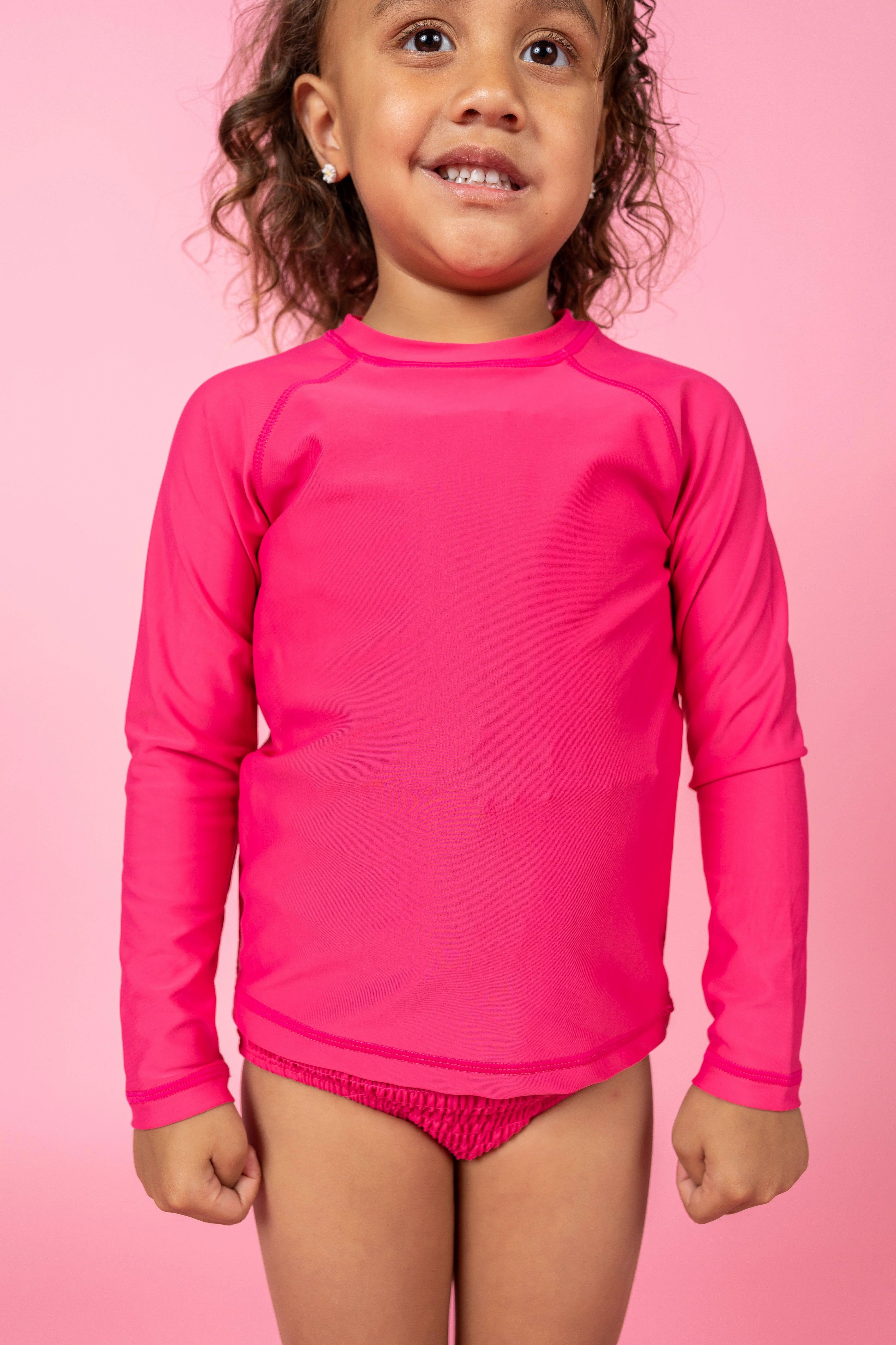 Pink Raspberry | Mini Rashguard Top (Unisex)