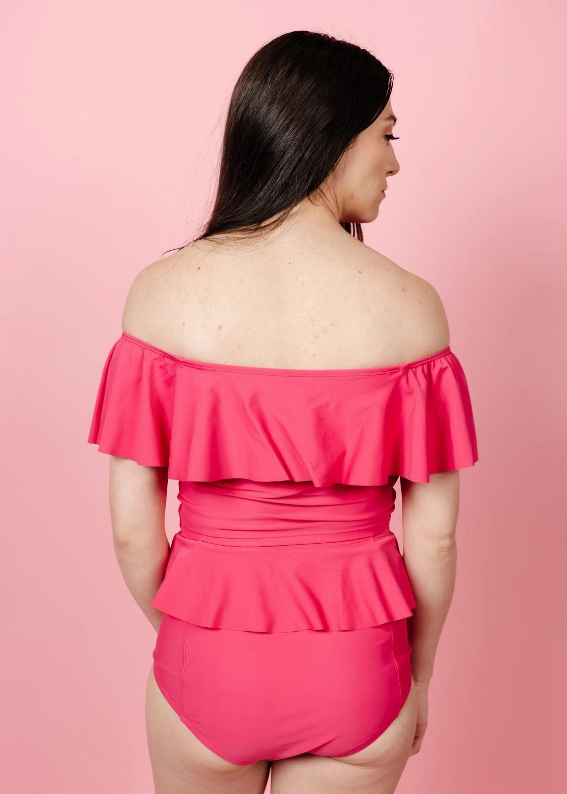 Pink Raspberry | Ruffled Around Top
