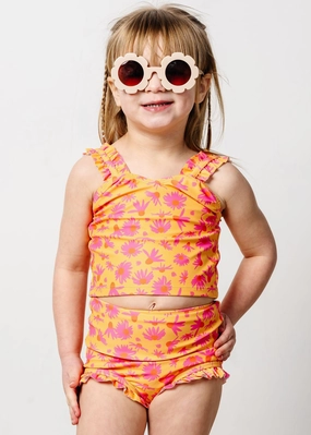 Playful Daisies | Mini All Ruffled Up Bottoms cute girls swimsuits, stylish swimwear for girls