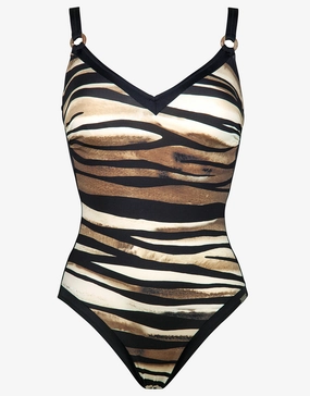 Pool Safari Underwired Swimsuit - Animal cup sized swimwear women, supportive swimsuits for large bust
